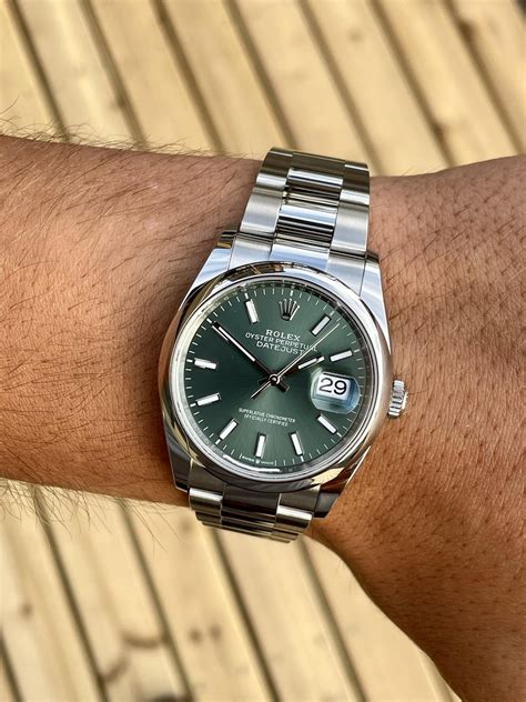 rolex datejust 36 mint green price|Rolex Datejust 36mm price.